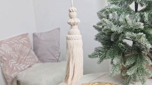 Подвеска КИСТОЧКА-КОКЕТКА, текстиль, 23 см, 2040393