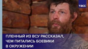 Пленный из ВСУ рассказал, чем питались боевики в окружении