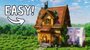 Minecraft ｜ Как построить уютный дом с зимним садом ｜ Обучающее видео 🏡