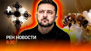 Мобилизация священника в ВСУ / Стрельба в Ормузском проливе / Пчелы-мигранты / РЕН Новости 8:30 5.05