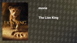 The Lion King (animated film, 2019)