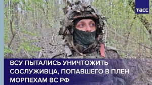 Боец Дрозд: ВСУ пытались уничтожить сослуживца, попавшего в плен морпехам ВС РФ