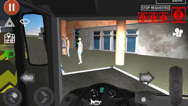 Еду с быстрами дворниками в Public Transport Simulator