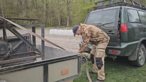 НАЧАЛО ЧЕГО-ТО МАСШТАБНОГО ВАЛЕНТИНА НА ТРАКТОРЕ И ПОДГОТОВКА К СТРОЙКЕ НА ХУТОРЕ