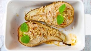 Запечённые груши с творогом и корицей - легкий десерт 🍐✨
