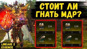 МУДРОСТЬ ИЛИ ИНТЕЛЛЕКТ? Стоит ли ДЕЛАТЬ 70 МДР в Lineage 2 Essence.