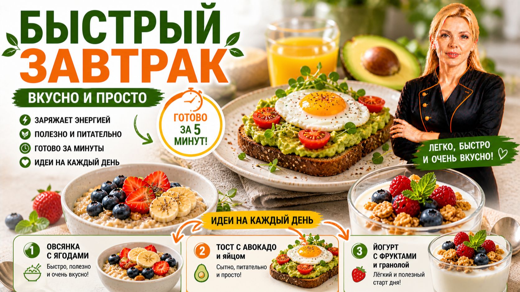 Быстрый завтрак вкусно и просто