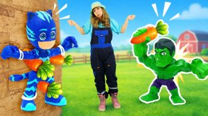 Игрушки на ферме 🥕 🥦 Учим овощи и фрукты 🌽 🍅 Видео для детей