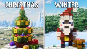 Minecraft ｜ 10+ рождественских лайфхаков для сборки!