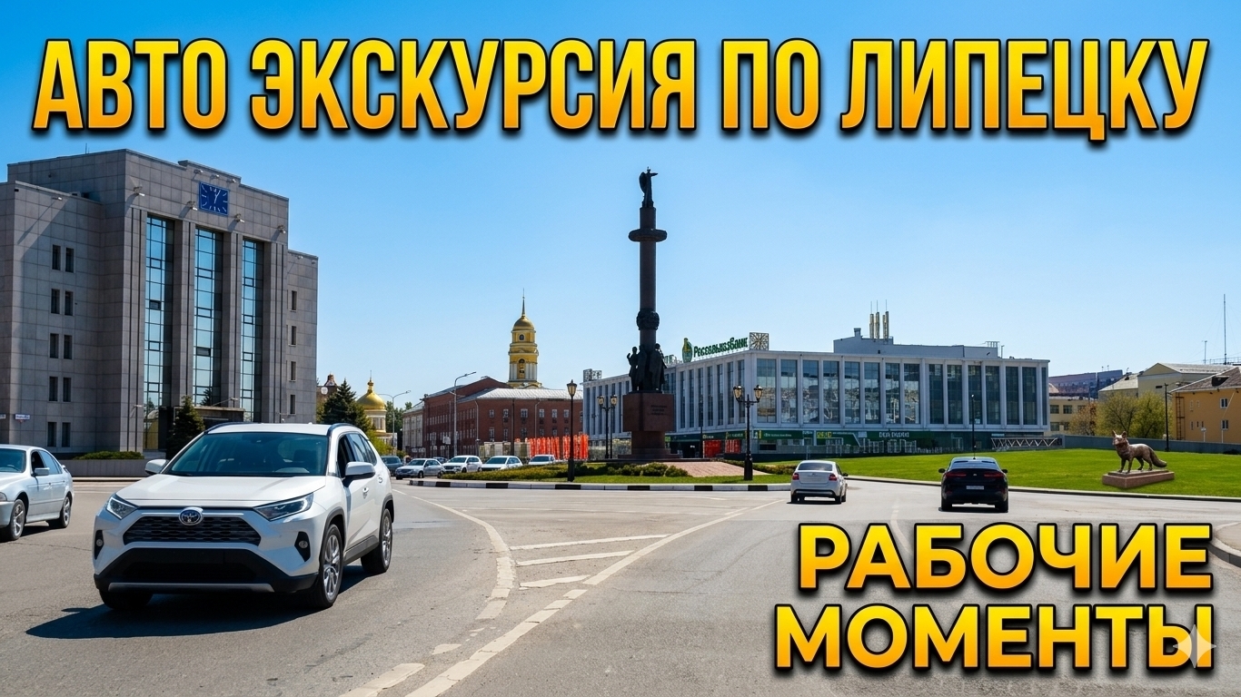 АВТОЭКСКУРСИЯ ПО ГОРОДУ ЛИПЕЦК / РАБОЧИЕ МОМЕНТЫ смотреть онлайн