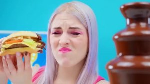 Рич против Брук против Giga Rich Food Challenge # Super Hyper ДЕЛАЙТЕ смешные ситуации