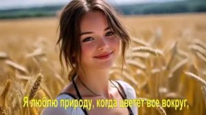 Я люблю природу, когда цветет все вокруг,