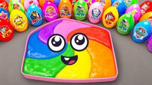 Как приготовить ванну с радужной слизью, смешав глиняные яйца Paw Patrol