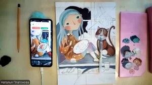 На подоконнике с вышивкой и Кот ч2