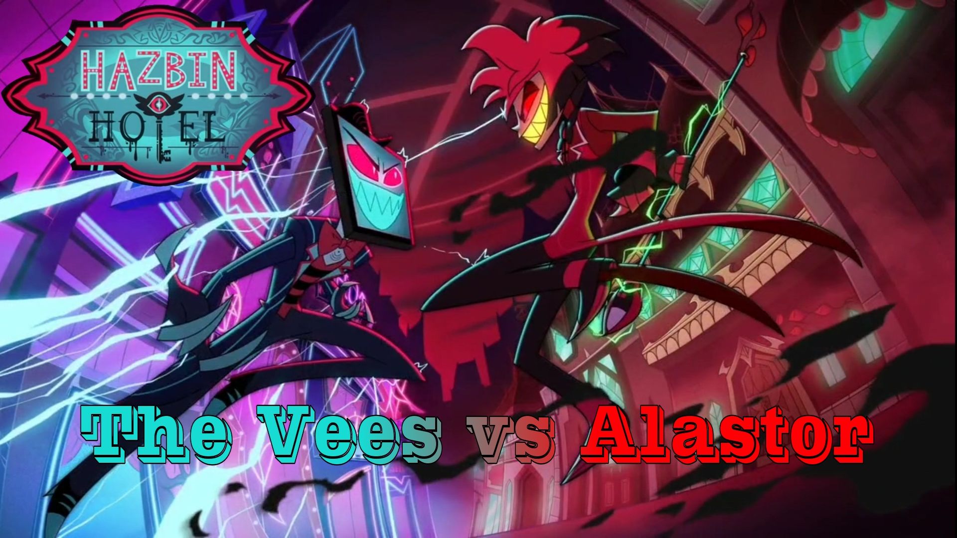 Аластор против Вокса и Ви "Отель Хазбин 2 сезон" Alastor vs Vox and The Vees "Hazbin Hotel 2 season"