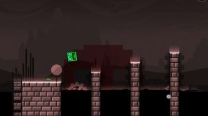 играю в геометри дэш уровень (👾press start🤖)