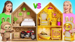 Строим Удивительный Кукольный Домик для Лабубу # Дорогой vs Дешевый Челлендж от TeenDO Challenge