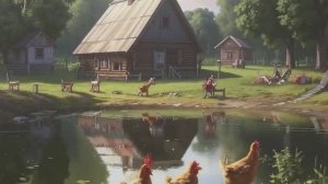 Звук природы. Пение Кукши в деревне у пруда