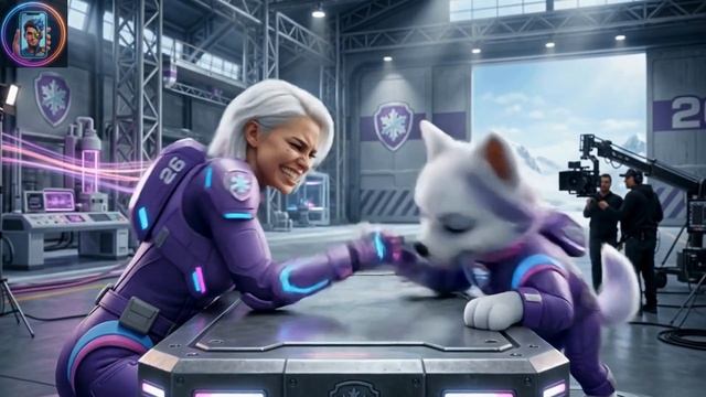 Mighty Pups Paw Patrol Arm Wrestling with Real Versions (Marshall, Chase, Rubble, Skye & More) Video