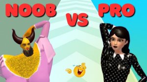 NOOB vs PRO НА УРОВНЕ ПОСТРОЙ КОРОЛЕВУ СЛЕДУЮЩИЕ УРОВНИ!!!