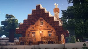 Minecraft: как построить зимнюю хижину