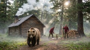 Охота и Рыбалка 2026 в ТАЙГЕ ЩУКА ШАЛАШ Ловля КВАДРОКОПТЕР ВЫЖИВАНИЕ в девственной Медведь Хариус