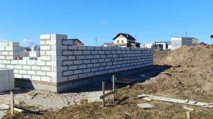 Кладка стен 100 м², газоблок 300мм, проект Мира https://amberhouse39.ru/catalog/mira  #Дом под ключ