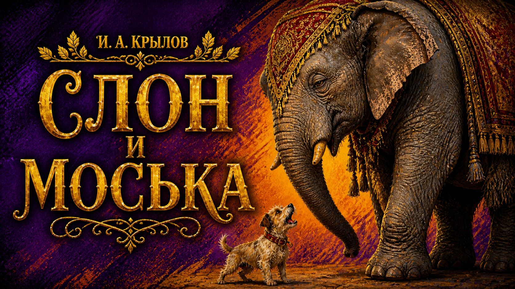 Басня «СЛОН и МОСЬКА» И.А. Крылова | Анимация для детей и взрослых | Живые басни**Слон и Моська смотреть онлайн
