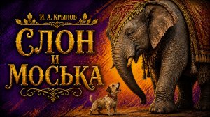 Басня «СЛОН и МОСЬКА» И.А. Крылова | Анимация для детей и взрослых | Живые басни**Слон и Моська