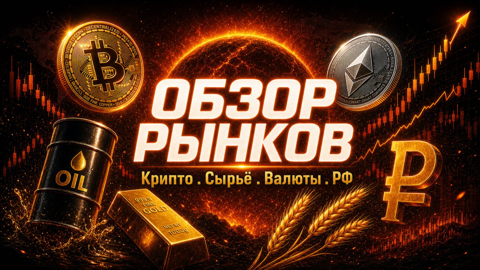 🔥  Обзор рынков - май. Биткоин, Золото #btc #криптовалюта #инвестиции #gold #comodity #золото