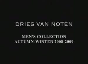 Показ мужской коллекции Dries Van Noten осень-зима 2008-2009 (без звука)