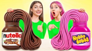 Жевательная Резинка vs Шоколадная Еда Челлендж # Смешные Cитуации от TeenDO Challenge