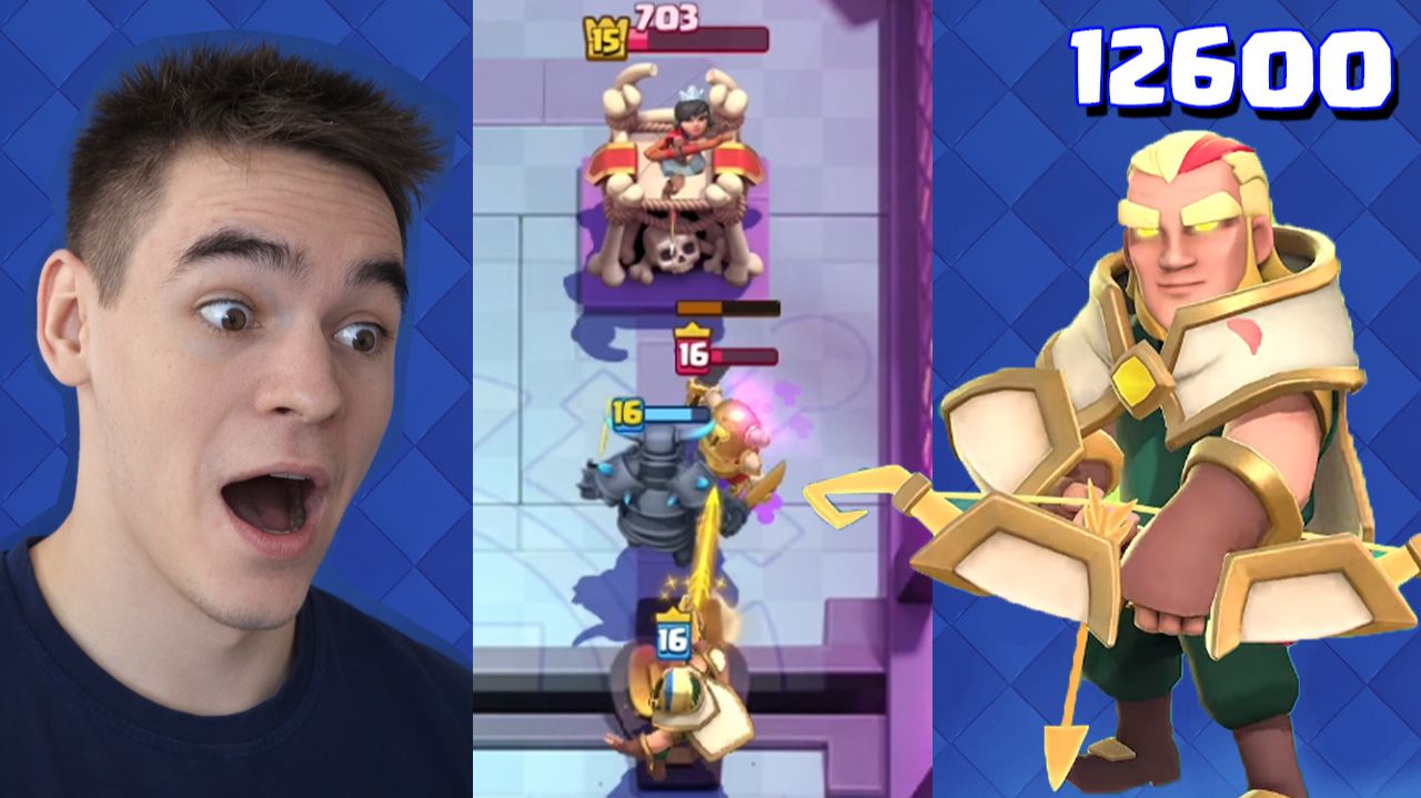 ПУШУ 12600 КУБКОВ В CLASH ROYALE