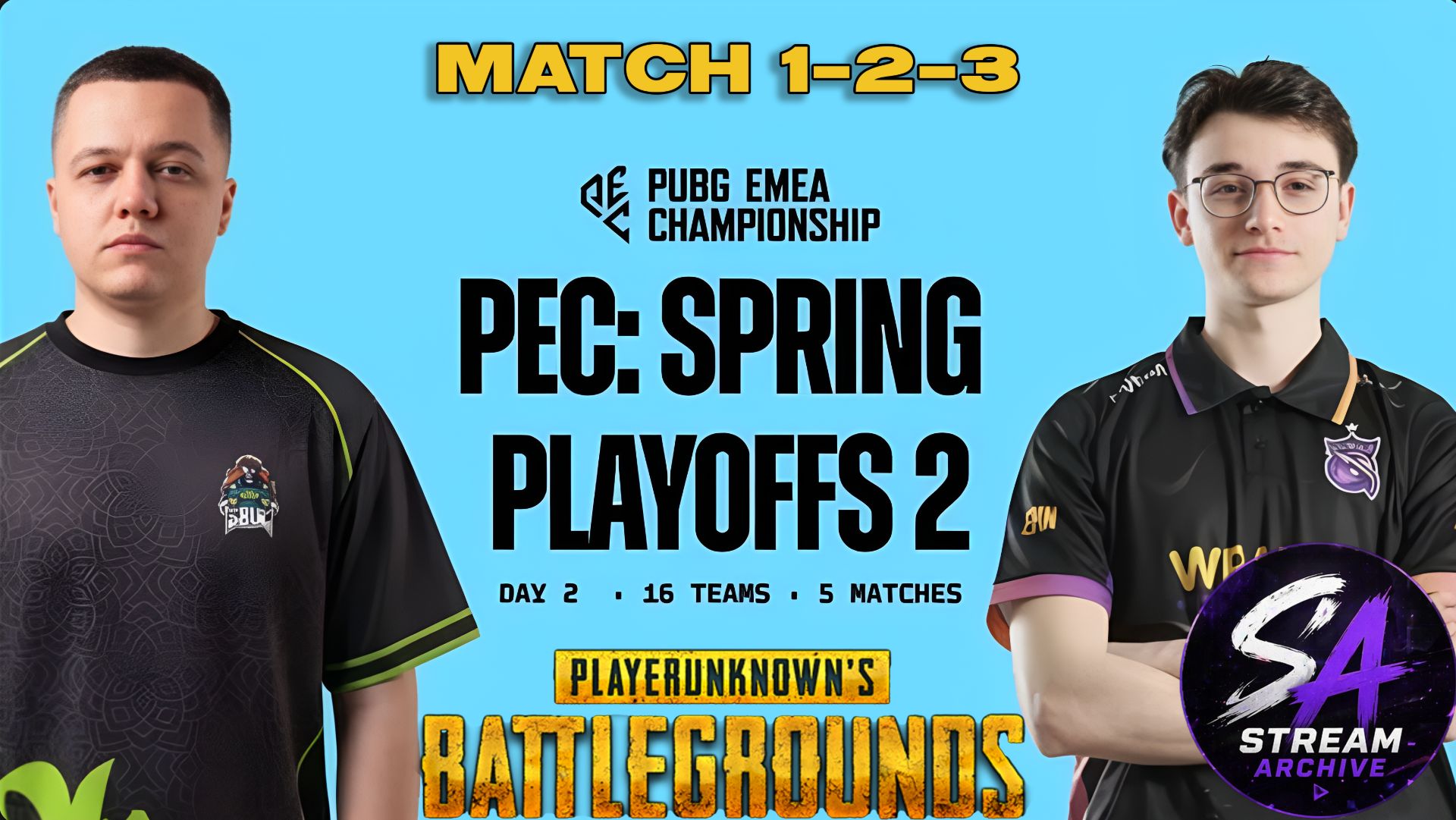 PUBG EMEA Championship - Playoffs 2 - Day 2 Матч 1-2-3