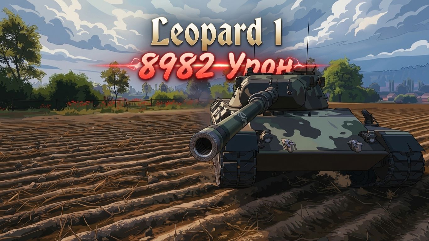 Leopard 1 - 5 Фрагов 8.9K Урона • Мир Танков
