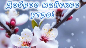 С добрым весенним утром. Красивая музыкальная открытка.