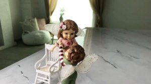 Новогодняя фигурка РЕБЯТКИ-ЭЛЬФЯТКИ (на ручках), полистоун, 15-17 см, 530438-1