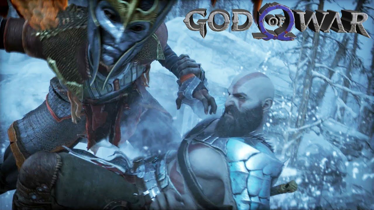 Кратос против какой-то Валькирии:God of War Ragnarok