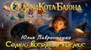 СКАЗКИ КОТА БАЮНА. Юлия Лавренченко «Семью восемь и космос»  #сказки #детям #сказкинаночь