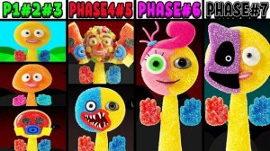 СЪЕДОБНЫЕ СПРУНКИ: ВСЕ ФАЗЫ ИГРОКА ОТ 1 ДО 7 | НОВЫЙ SPRUNKI OC!