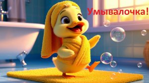 Умывалочка с утёнком! 3D песенка для самых маленьких