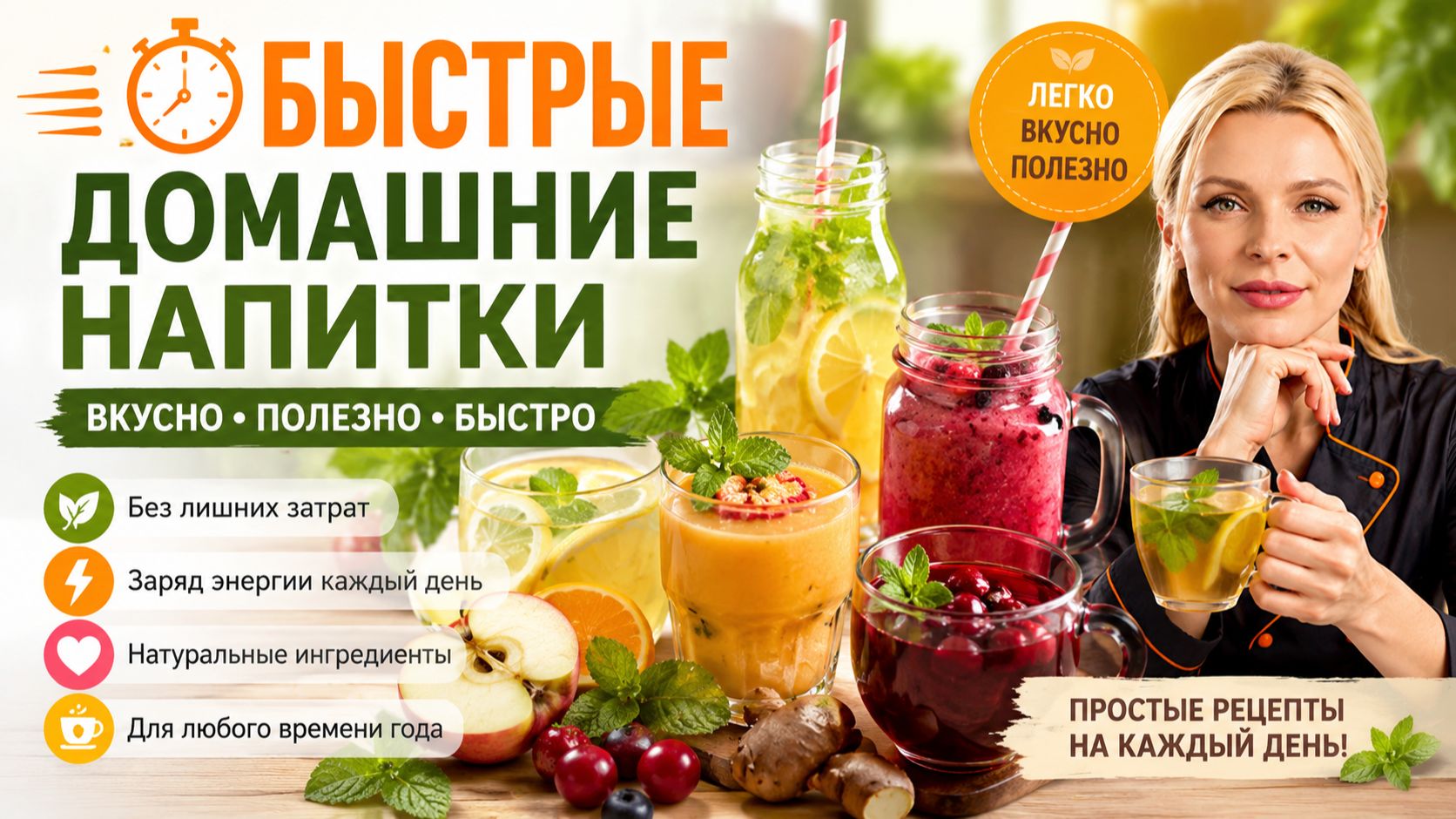 Быстрые домашние напитки