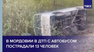 В Мордовии в ДТП с автобусом пострадали 13 человек
