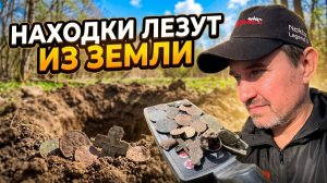Выкапываю находки из земли. Коп с Nokta legend 2