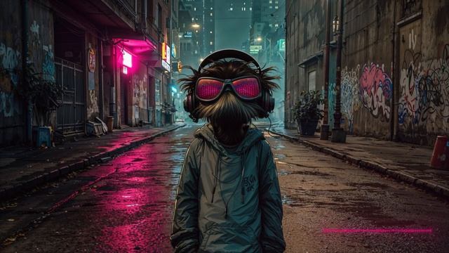 Смотри в ночь - Ритмичная электронная музыка, фоновая неоновая музыка