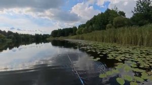 ВОДА КИПИТ И ОКУНИ РАЗРЫВАЮТ ПОППЕР! Попал под ливень, но рыбалка удалась!