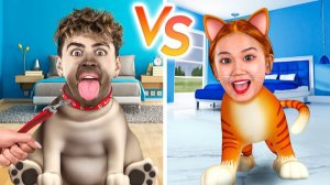 Что, если люди вели бы себя как кошки или собаки? 😂
