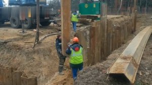 Технологии устройства Шпунтового ограждения котлована