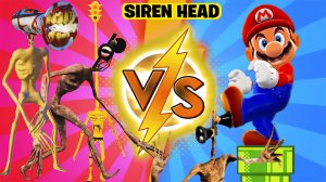 📢 СИРЕНОГОЛОВЫЙ 📢 против СУПЕР МАРИО. Кто круче? SIREN HEAD vs SUPER MARIO.