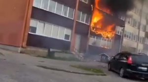 Украинский дрон поразил в Латвии пятиэтажку